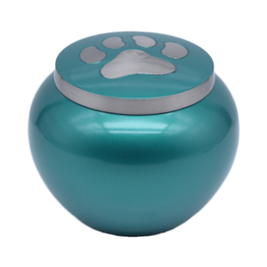 Urnes funéraires en aluminium de qualité supérieure Petdom, design personnalisé avec patte grise, pour cendres d'animaux, stockage de cendres humaines de haute qualité - Product Image 2