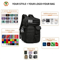 Sac à dos imperméable personnalisé d'usine BSCI poches multiples et équipement tactique sac à dos tactique d'extérieur