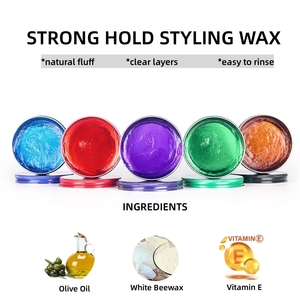 Marca privada <span class=keywords><strong>Colonia</strong></span> Arándano Aroma Hidratación Pomada para el cabello Cera a base de agua Extreme Strong Hold Edge Control Cera para el cabello para hombres - Product Image 2