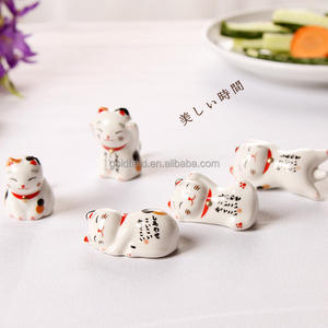 Adorabili bacchette in ceramica con Design di gatto giapponese con Set di 5 pezzi con supporto e supporto per bacchette - Product Image 5