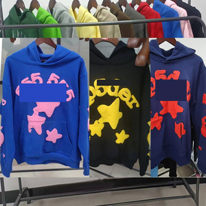 เสื้อฮู้ดผู้ชายผ้าฟลีซคอตตอน 100% สำหรับฤดูหนาว น้ำหนักผ้า 400 กรัม พิมพ์ลายตัวอักษรดิจิทัล ทรงหลวม ไม่หดตัว - Product Image 3