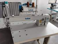 Высококачественная промышленная швейная машина Britex BR-0303L-56 с автоматической подачей, для тяжелых материалов, с верхним и нижним продвижением нити, 56/85/100 см