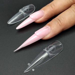 Herramientas <span class=keywords><strong>de</strong></span> Escultura <span class=keywords><strong>de</strong></span> <span class=keywords><strong>Uñas</strong></span> <span class=keywords><strong>de</strong></span> Doble Forma PP, <span class=keywords><strong>Uñas</strong></span> <span class=keywords><strong>de</strong></span> Extensión <span class=keywords><strong>de</strong></span> Secado Rápido Sin Rastro, Forma Ovalada/Ataúd, Estilo Corazón Francés, Cobertura Completa - Product Image 6