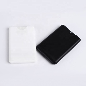 <b>Pocket</b> 20ml PP Credit Card Hand Sanitizer Spray Bottle Empty Credit Card Perfume Bottle With Spray Cap - Product Image 1