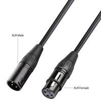 Câble de microphone professionnel Yinyu MC041K XLR mâle vers femelle, interconnexion équilibrée pour enregistrement en studio, sonorisation en direct et scène
