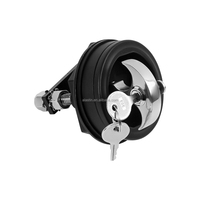 Loquet de trappe marine en nylon noir, design moderne, best-seller, accessoires et pièces marines pour bateau