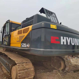 Excavadora de cadenas Hyundai 520LVS de 50 toneladas, modelo 2023, segunda mano, cucharón de 3m, 266kW de potencia, componentes principales intactos, motor. - Product Image 3