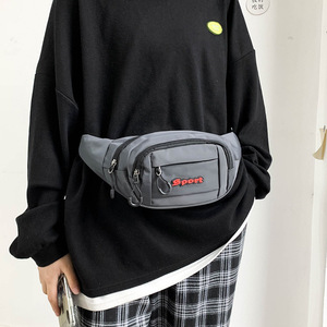 Multifunctional Sport Waist <b>Bag</b> Oxford Cloth Waterproof Multiple Pockets Large Capacity For Travel Running Outdoor Use - Product Image 4