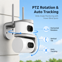 QD01 6MP Dual Lens 4G WiFi Laris Manis dengan Penglihatan Malam Berwarna Penuh, Komunikasi Dua Arah, Deteksi Gerakan V380 Pro