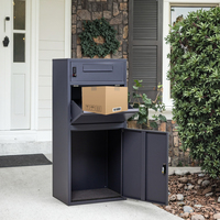 Allemagne Smart Postbox Boîte aux lettres en métal résistant aux intempéries et boîte de livraison de colis Dropbox Briefkasten pour le stockage de colis en toute sécurité