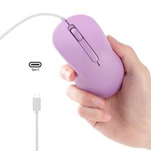 In Stock Type C Ergonomic Light Weight c Port Wired <b>Mouse</b> Silent Wired <b>Mouse</b> for Laptops Tablet and Mobile Phones - Product Image 1