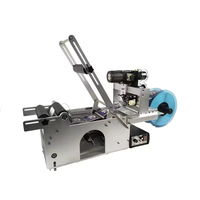 Machine semi-automatique de codage et d'étiquetage de bouteilles rondes MT50 étiqueteuse manuelle d'étiquettes auto-adhésives pour petites bouteilles en verre