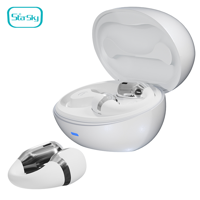Starsky Open Ear Clip on Wireless Earbuds BT V5.4 400mAh Charging Case with 7h Playtime LED Battery Indicator