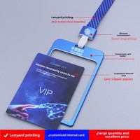 Porte-cartes d'identité professionnels en alliage d'aluminium pour badges d'employés, badges à lanière, cartes de travail - Chine