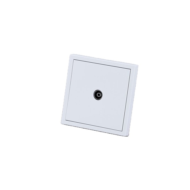 Scratch Resistant Wall Mounted Satellite TV Signal Socket Corrosion Resistant TV Signal Socket