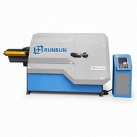 Máquina Automática CNC para Doblar Estribos de Acero de 6-12 mm, Dobladora de Aros Totalmente Automática, Enderezadora, Dobladora y Cortadora en Una Sola Máquina