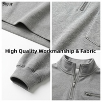 Sudadera Metropolitan Prep para hombre, oversize, con media cremallera, cuello tipo embudo, corte holgado, estilo streetwear, peso pesado, calidad premium