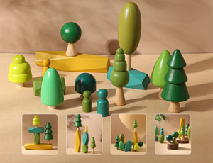 Holz-Balancier-Bausteine Wald-Stapelspiel 14-teilig für Kinder - Product Image 3