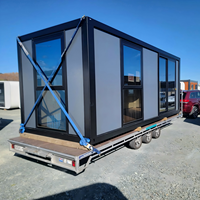 Maison conteneur pliable modulaire préfabriquée sur mesure de 20 pieds et 40 pieds, en forme de Z, préfabriquée, 1 chambre, petite maison conteneur pliable