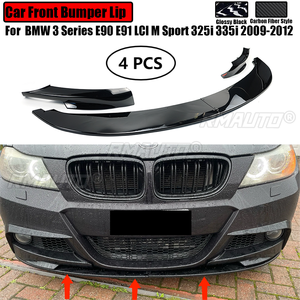 สำหรับ BMW ซีรีส์ 3 E90 E91 LCI M Sport ปี 2009-2012 ชุดแต่งกันชนหน้า สปอยเลอร์ ดิฟฟิวเซอร์ ป้องกันรอยขีดข่วน อุปกรณ์ตกแต่งตัวถังรถยนต์ - Product Image 1