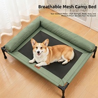Canapé-lit pliable moderne de luxe pour chien et chat, écologique, résistant à l'humidité, respirant, frais pour l'été, toutes saisons, avec boîte amovible