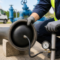 Kit de bouchons de test gonflables en caoutchouc naturel pour tuyaux, 2, 3 et 4 pouces, noirs, pour étanchéité et essais de pression