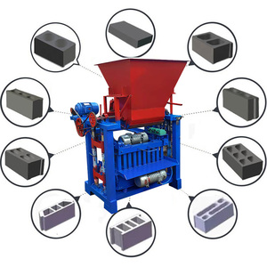 Diesel lồng vào nhau sản xuất gạch rắn bán tự động 4-35 rỗng lát khối máy móc máy với động cơ cốt lõi - Product Image 1