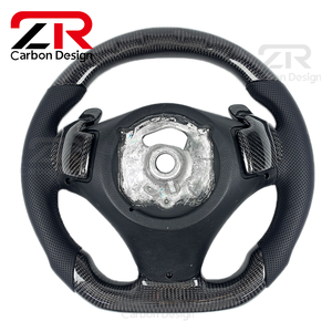 Volante de Fibra de Carbono con Pantalla LED Personalizada para el Interior del Automóvil, para <span class=keywords><strong>BMW</strong></span> E90 <span class=keywords><strong>328i</strong></span> E60 E46 E92 E87 E92 M3 E39 X5 E70 X6 E71 E82 - Product Image 6