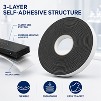 Bande d'étanchéité auto-adhésive en mousse EVA pour hôpitaux, gymnases, sous-sols - Largeur, épaisseur et couleur personnalisables, OEM ODM, système de ventilation, blanc