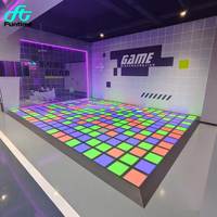 Salle de sport, aire de jeux intérieure et extérieure, salle de jeux active, jeux de sol LED 30x30cm, jeux de sol interactifs, jeu d'activation, facile à installer