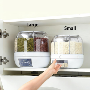 Household Insect-Proof Moisture-Proof Plastic Rice Tank Multi-Grain Storage Box Kitchen Split Rotating Sealed Rice - Product Image 3
