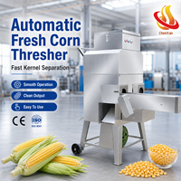 Machine à décortiquer le maïs frais en acier inoxydable, machine automatique à retirer les grains de maïs, machine à décortiquer le maïs commerciale