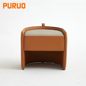 Pouf marocain en similicuir, coussin <span class=keywords><strong>de</strong></span> repose-pieds, tabouret souple, chaise paresseuse pour la maison, le salon, les hôtels et les maisons d'hôtes - Product Image 3
