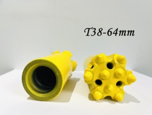 T38 - 64mm, mũi khoan răng nhọn hình thang thông thường cho máy khoan đá. - Product Image 4