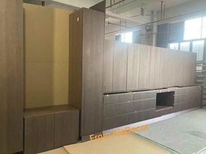 أثاث مخصص من قشرة خشب الجوز الأسود الطبيعي بتصميمات عصرية فاخرة وألوان قابلة للتخصيص للفلل - Product Image 6