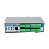 SERIALLINK Industrial Rs485 Ethernet Gateway Din Rail Serial Device Server Modbus RTU ke Modbus TCP Server DIN35MM Terpasang