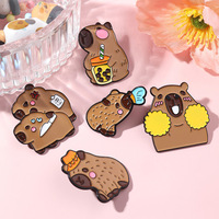 Emblemi in Metallo Personalizzati con Tema Animali Cartoon Kawaii per Produttori OEM, Ideali per Abbigliamento e Borse