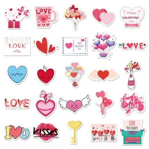 <span class=keywords><strong>Jack</strong></span>&<span class=keywords><strong>Sunny</strong></span> 50 Hojas de Pegatinas Impermeables con Diseño de Graffiti de San Valentín para Decorar Patinetas y Botellas de Agua - Product Image 4