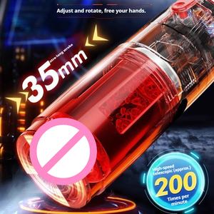 RENDS Copa Vibradora Telescópica en Espiral con Ventosa, Copa de Avión Eléctrica Totalmente Automática para Hombre, Juguete Sexual para Adultos - Product Image 3