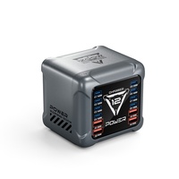Chargeur USB Type C 1200W avec lumière RVB, charge rapide PD3.1 QC3.0 QC4.0 pour ordinateur portable en moins de 30 minutes, adaptateur de téléphone portable portable