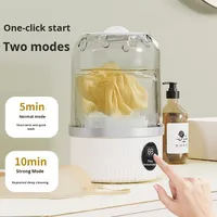 Laveuse/sécheuse portable USB mini semi-automatique tout-en-un avec drainage manuel pour le lavage des vêtements, idéale pour les dortoirs – Tasse à linge