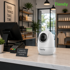 Caméra IP Wi-Fi Tiandy 2MP 1080P Intérieure CMOS Vision Nocturne Détection Humaine Audio Bidirectionnel Pan-Tilt H.265 pour Bébé, Personnes Âgées, Animaux Domestiques et Maison - Product Image 2