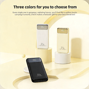 Batería Externa Ultrafina de 10000 mAh, Batería Externa Portátil Delgada de Bolsillo para Teléfonos Móviles, Batería Externa Tipo Tarjeta con Pantalla LED de 15 W - Product Image 5