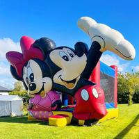 Château gonflable Mickey & Minnie Mouse pour enfants, aire de jeux extérieure sur le thème des dessins animés