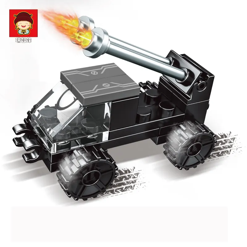technology military tank fighter plastic toys building block set educational Kids boy gift toy construction