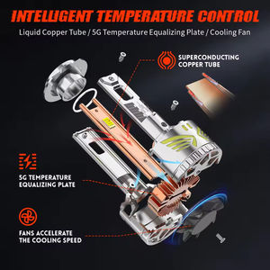 Nueva Tendencia Q50, Faros LED Súper Brillantes de 12V y 6000K, 240W 24000LM, Bombilla H4, IP68 Impermeable, Ajuste Universal, Mejor Calidad, Gran Tamaño - Product Image 4