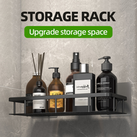 Accessoires pour la maison multi-styles chauds sans perçage carré étagère de douche caddy organisateur salle de bain étagères de rangement d'angle