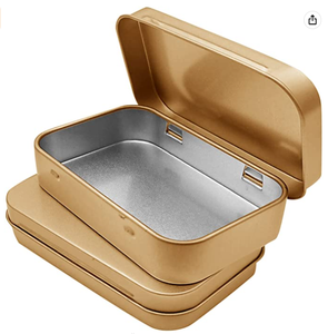 Wholesale Bulk Gold Color Airtight Metal Box Round Cake coffee tea saving box food grade Tin Can metal pencil case