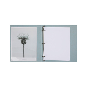 Bán buôn thư tùy chỉnh kích thước rơm lúa mì PP nhựa bìa cứng kim loại ba/<span class=keywords><strong>3</strong></span> Vòng thư mục giấy lỏng lá chất kết dính - Product Image 2