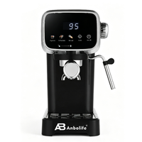 ANBOLIFE Cafetera Compacta de Espresso en Frío, 20 Bares, Acero Inoxidable, para Hogar y Oficina, CE CB OEM ODM